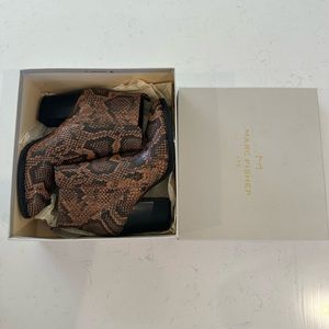 Marc Fisher Snakeskin Boots 7.5